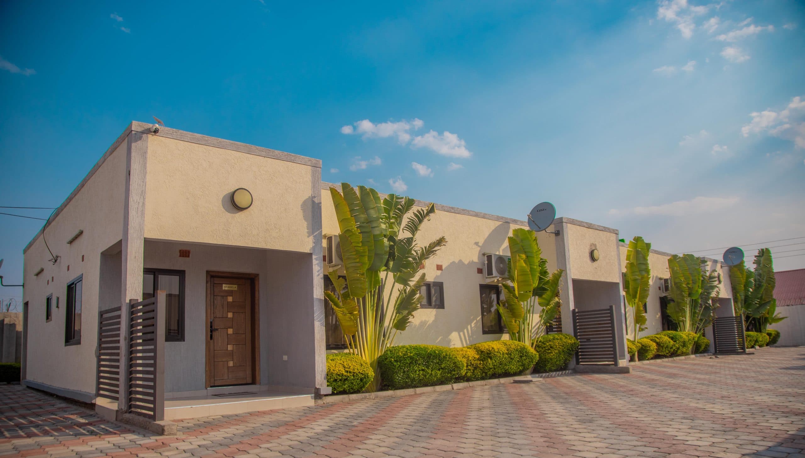 The apartments from the courtyard